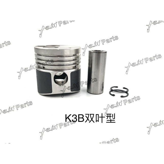 Piston + Ring Kit Set STD For Mitsubishi K3B Engine Parts