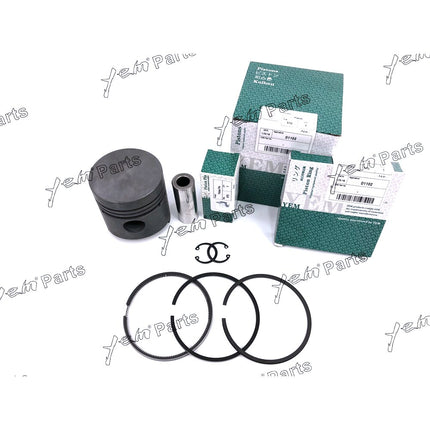 Piston + Ring Kit Set STD 76mm For Kubota D1102 Engine Parts