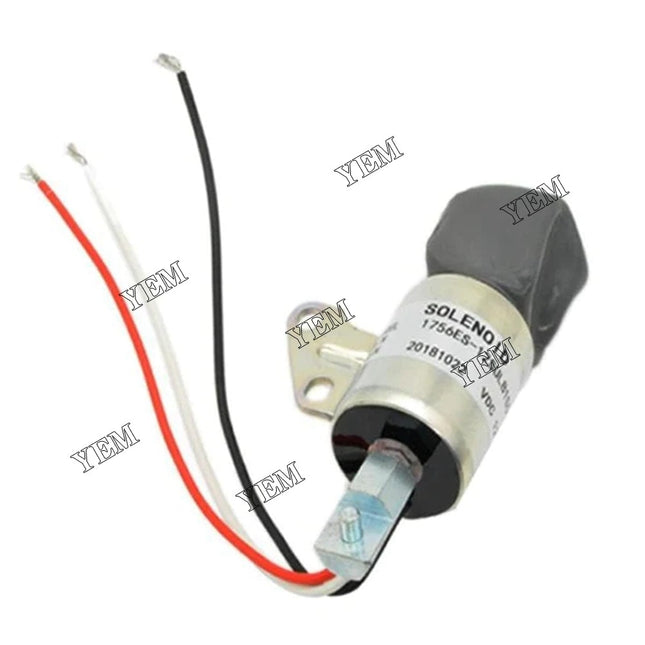 Mini Engine Fuel Shutoff Solenoid SA-4899-12 Kubota D722 D902 Z482 Stop Solenoid