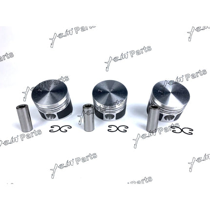 Piston Set Oversize 72mm ( + 0.50mm) For Kubota D850 x3 PCS Engine Parts