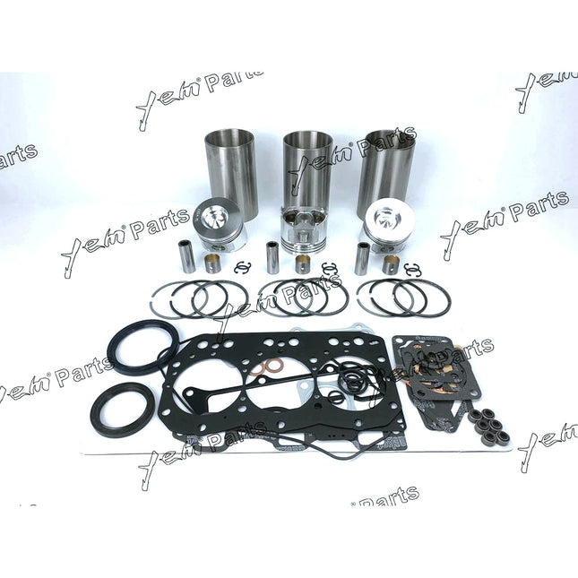 For Yanmar 3TNE82 3TNE82A Engine Rebuild Kit For Kobelco Takeuchi Excavator Bagger