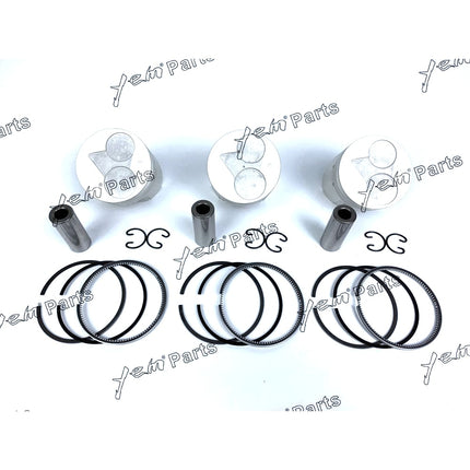 Piston + Ring Kit Set Oversize 67mm ( + 0.50mm) For Kubota D722 x3PCS Engine Parts