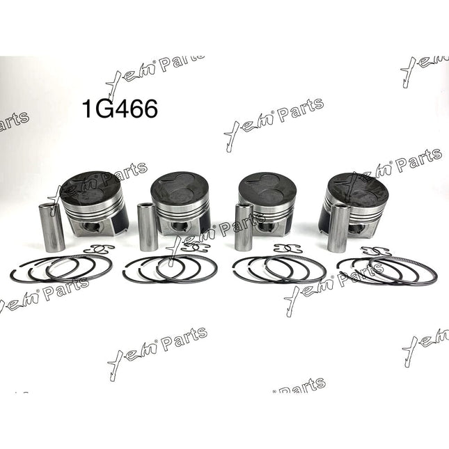 Piston + Ring Kit 87mm STD For Kubota V2403 (1G796-2111,1G790-2105-3) x4 PCS Engine Parts