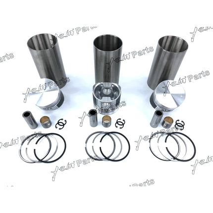 Liner Piston Kit Set STD For YANMAR 3TN72 (Liner + Piston + Ring + Pin Bush x3) Engine Parts