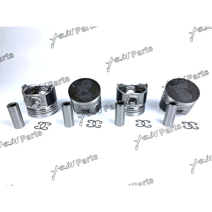Piston Set STD 87mm For Kubota V2403-DI (1G924-2111) x4 PCS Engine Parts