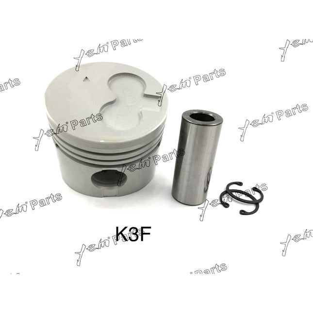 Piston Set STD For Mitsubishi K3F x3 PCS Engine Parts