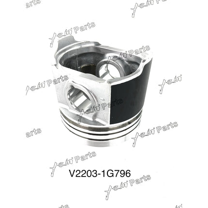 Pistons Set STD 87mm For Kubota V2203 x4 PCS Engine Parts
