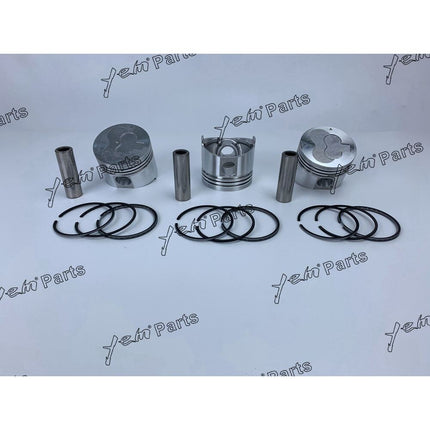 L3E Piston Kit w/ Ring Set For Mitsubishi Engine MX15 MM20 PelJob EB12.4 EB14