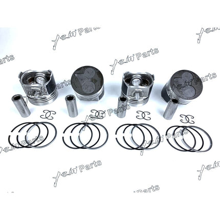 Piston + Ring Kit 87mm STD For Kubota V2403 (1G796-2111,1G790-2105-3) x4 PCS Engine Parts
