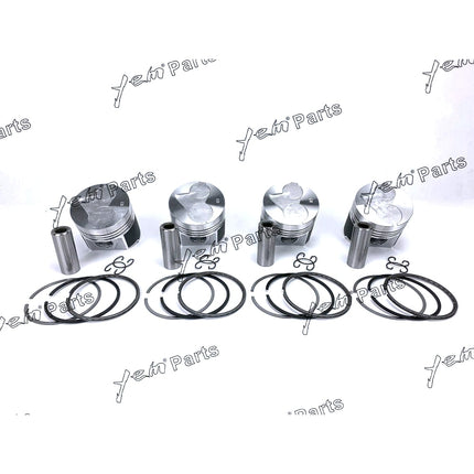 Piston + Ring Kit Set Oversize 83mm ( + 0.50mm) For Kubota V2003 x4 PCS Engine Parts