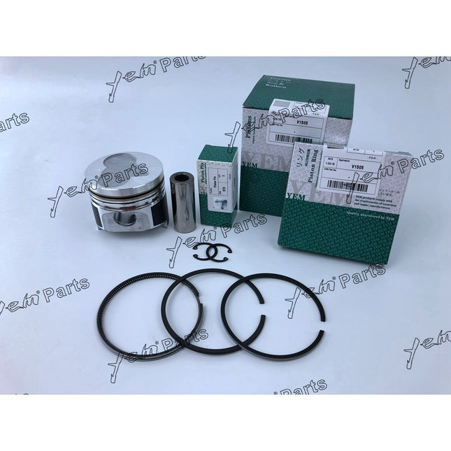 V1505 V1505T Rebuild Kit Oversized Piston Ring + 0.50 Gasket Bearing For Kubota Engine Parts