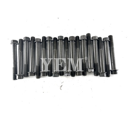 For Kubota V3300 Engine Cylinder Head Bolts (Qty-18) 1C010-03450