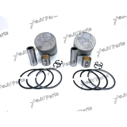 2 Set STD Cylinder Liner Kit W Piston (Pin & Clip), Rings For Kubota Z402 Engine