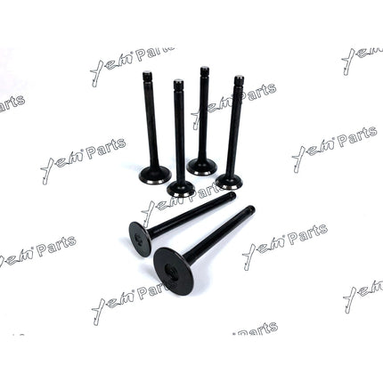 Engine Valve Set For MITSUBISHI K3D - Intake x3 + Exhaust x3 Engine Parts