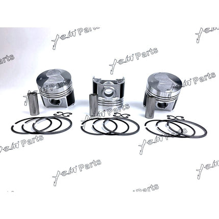 Piston + Ring Kit Set STD 83mm For Kubota D1503 x3 PCS Engine Parts