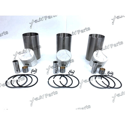 Liner Piston Kit Set STD For Kubota D1403 (Liner x3 + Piston x3 + Ring x3) Engine Parts