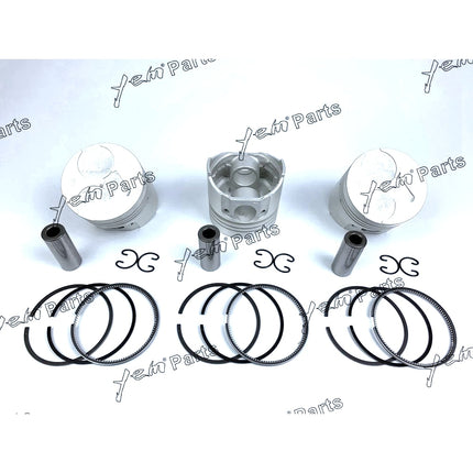 Piston + Ring Kit Set STD 76mm For Kubota D1005 x3 PCS Engine Parts