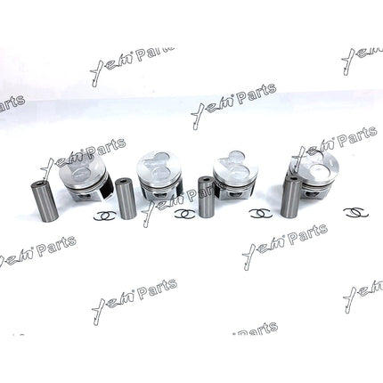 Piston Set STD 87mm For Kubota V2203M / V2403M (1G813-21110 ) x4 PCS Engine Parts