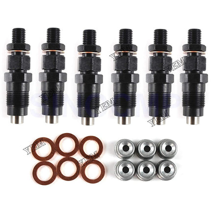 6PCS New Fuel Injectors For Nissan Patrol GU Y61 TD42 TD42T Aftermarket Parts