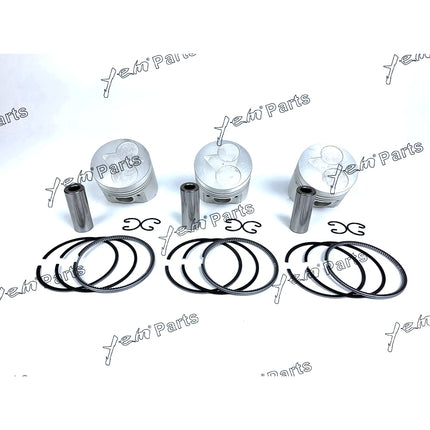 3 Sets STD Piston + Ring Kit 67mm For KUBOTA D722 D722EBH D722B Engine