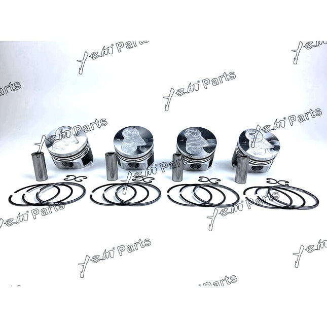 4 set STD Piston & Piston Ring 78mm For Kubota V1505