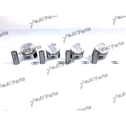 Piston Set STD 87mm For Kubota V2203-DI x4 PCS Engine Parts