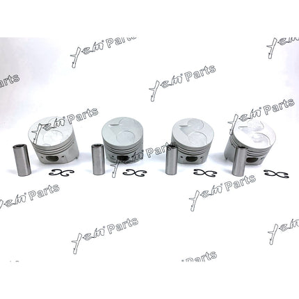 Piston Set STD 76mm For Kubota V1405 x4 PCS Engine Parts
