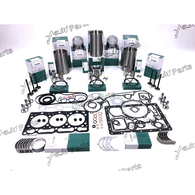 For D1105 IDI 3 cylinder For Kubota Engine Overhaul Rebuild Kit