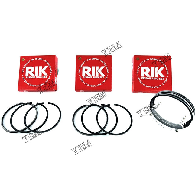 Piston Rings Set 72mm STD For YANMAR 3TNA72UJ, For John Deere F935
