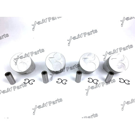 Piston Set STD 76mm For Kubota V1405 x4 PCS Engine Parts