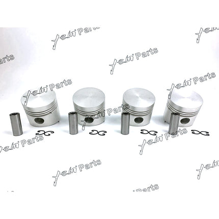 Pistons Set Oversize 82mm ( + 0.50mm) For Kubota V1702 x4 PCS Engine Parts