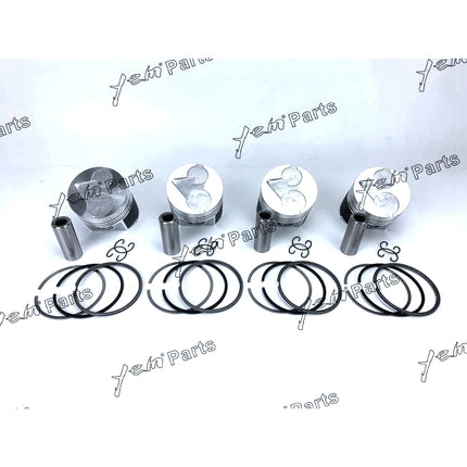 Piston + Ring Kit Set Oversize 83mm ( + 0.50mm) For Kubota V2003 x4 PCS Engine Parts