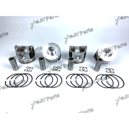 Piston + Ring Kit Set STD 87mm For Kubota V2607 x4 PCS Engine Parts