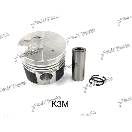 Piston + Ring Kit Set STD For Mitsubishi K3M x3 PCS Engine Parts