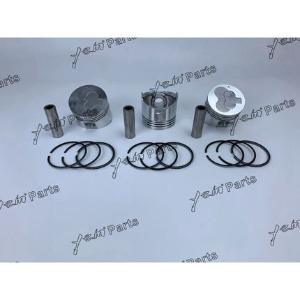 L3E Piston Kit w/ Ring Set For Mitsubishi Engine MX15 MM20 PelJob EB12.4 EB14