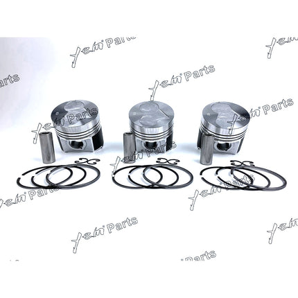 1 Set STD Piston Set (Clip & Pin) With Rings For Kubota D1463 Diesel Engine