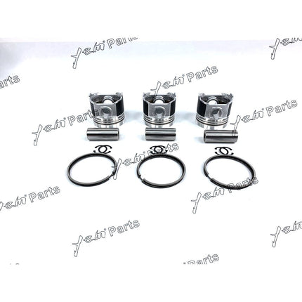 3Set Piston and Piston Ring For 3TNC80 3TNC80L Yanmar F200 F220 B32 B25 Tractor