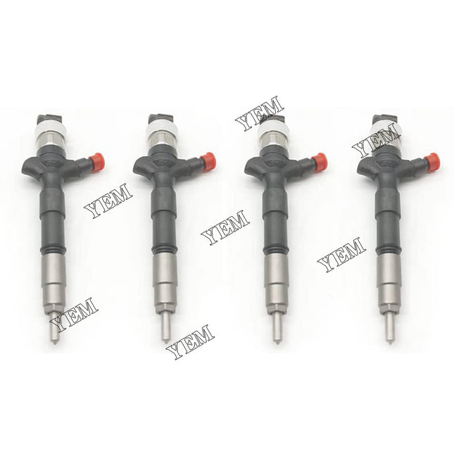 23670-0L050 4PCS Fuel Injectors For Denso Toyota Hilux Hiace KUN26 D4D 1KD-FTV