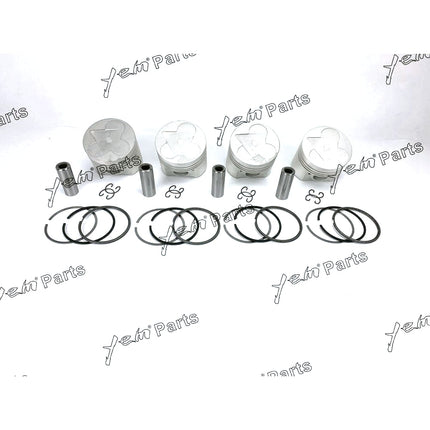 Piston + Ring Kit Set STD 98mm For Kubota V3300-DI-E (1C050-21112) x4 PCS Engine Parts