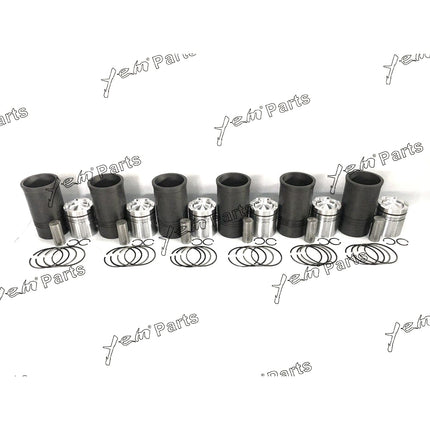 For Cummins NT855 Engine 6 Cyl Piston 3017348 & Ring Kit,Cylinder Liner 213740