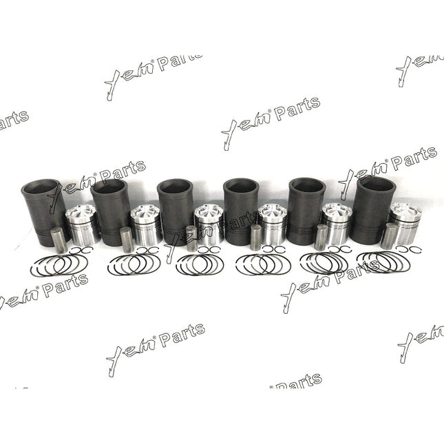 For Cummins NT855 Engine 6 Cyl Piston 3017348 & Ring Kit,Cylinder Liner 213740