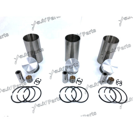 Liner Piston Kit Set STD For Kubota D850 (Liner x3 + Piston x3 + Ring x3) Engine Parts