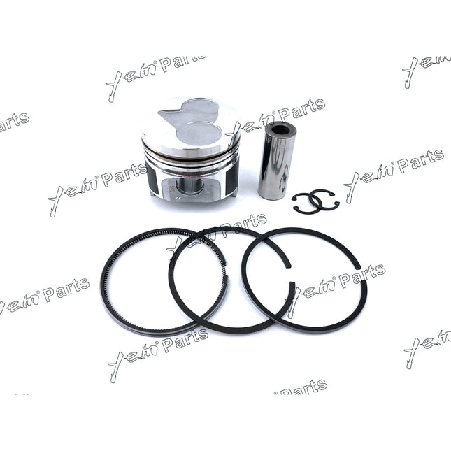 Pistons + Rings Set Kit Oversize 78mm ( + 0.50mm) For Kubota D1105 x3 PCS Engine Parts