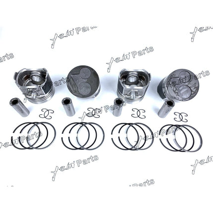 Piston + Ring Kit 87mm STD For Kubota V2403 (1G796-2111,1G790-2105-3) x4 PCS Engine Parts