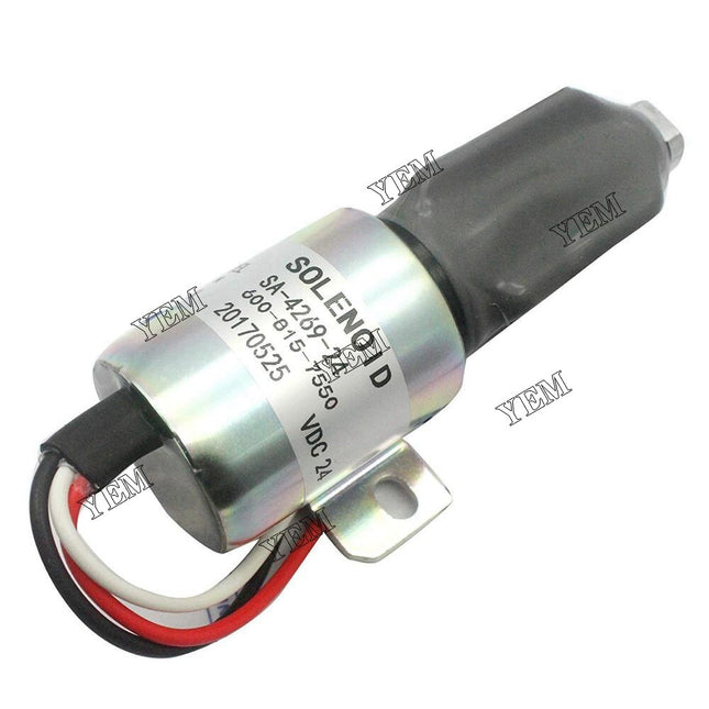 Fuel Shut Off Solenoid SA-4269 600-815-7550 3 Wires Fit For Komatsu For Mitsubishi Engine