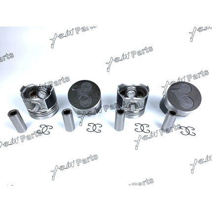 Piston Set STD 87mm For Kubota V2403-DI (1G924-2111) x4 PCS Engine Parts