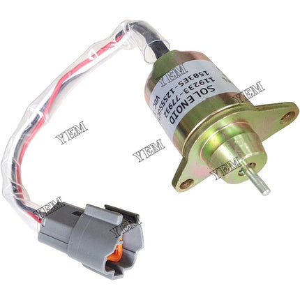 12V Fuel Stop Solenoid VOE14521915 For Volvo EC20C EC27C EC55B EW55B EC35C EC55C