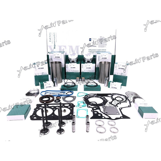 STD Overhaul Rebuild Kit For Kubota Z602 Engine W Valves, Guides