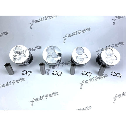 Piston Set Oversize 78mm ( + 0.50mm) For Kubota V1505 x4PCS Engine Parts