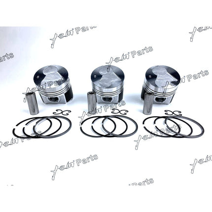 1 Set STD Piston Set (Clip & Pin) With Rings For Kubota D1463 Diesel Engine
